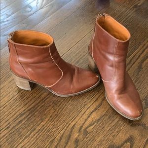 Madewell Brown Ankle Boot, 7.5